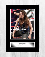 Nikki Cross 1 WWE A4 reproduction autograph poster with choice of frame