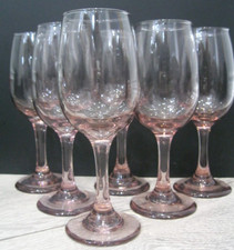 Set of 6x Libbey Pink/Plum