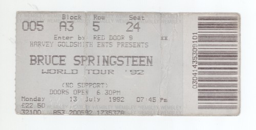 Bruce springsteen 92 - bruce, 7/13/92