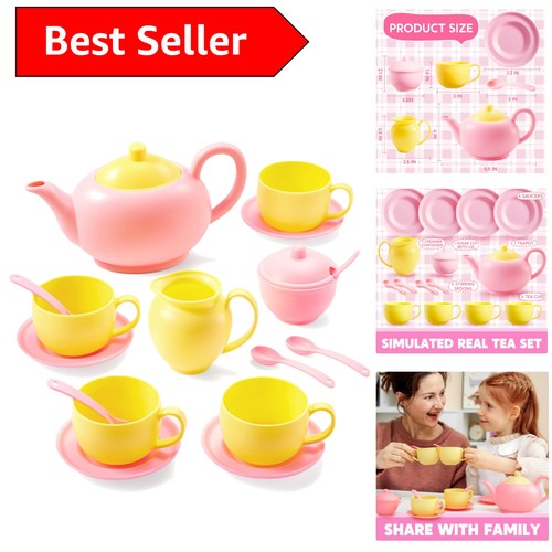 Vibrant pink yellow tea - &,