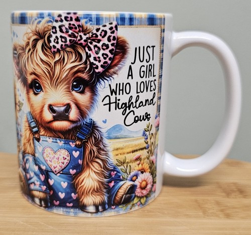 Highland cow mug 11oz - mug, ceramic