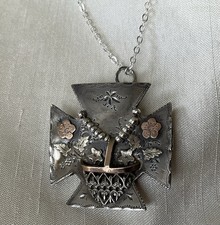 Vintage Silver Maltese Cross