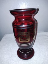 Vintage Ruby Red Gold & Silver