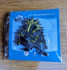 Fursona pins badge Harpist