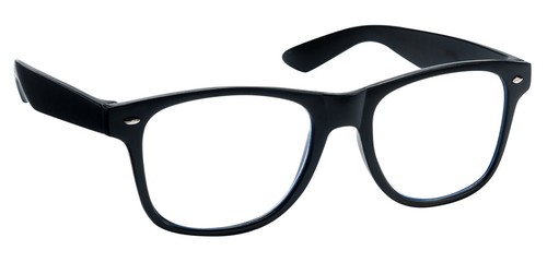 Matt black correction glasses - matt,