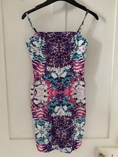 Lipsy Peplum Print Dress