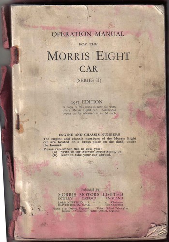Morris eight original - morris, 8