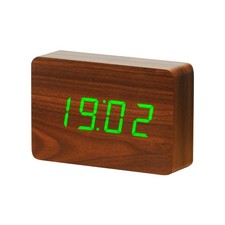 Gingko Sound Activated LED Display Brick Alarm Clock With Automatic Dimmer