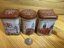 Vintage New English Teas 2 x 25g & 1 x 20g Mini Tin Triple Pack- Empty.