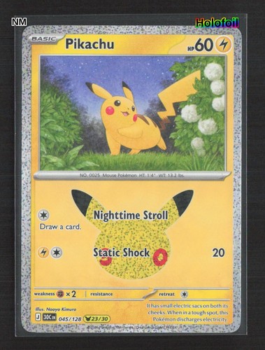 Pikachu holofoil - -,