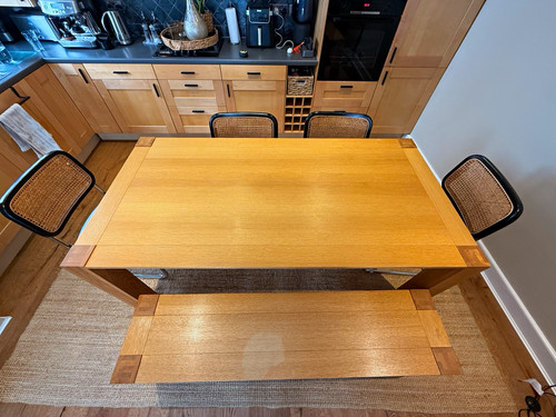 Solid wood dining bench - wood,