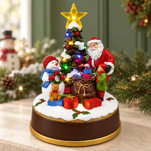 Christmas santa snowman - christmas,