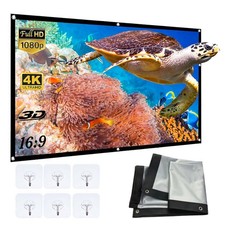 84Inch Foldable Projector Screen Rear Front Projection Outdoor Home Movie Cinema