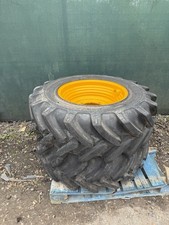 15.5 80 24 JCB Wheel Rim & Tyre £400+vat Sitemaster 3cx Backhoe Loader 15.58024