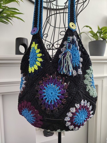 Handmade crochet granny square - crochet,