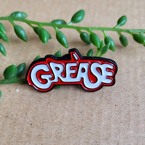 Grease enamel metal pin badge - enamel,