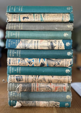 Original 12x  Arthur Ransome's 'Swallows & Amazons' books, 1940-50 - Well loved