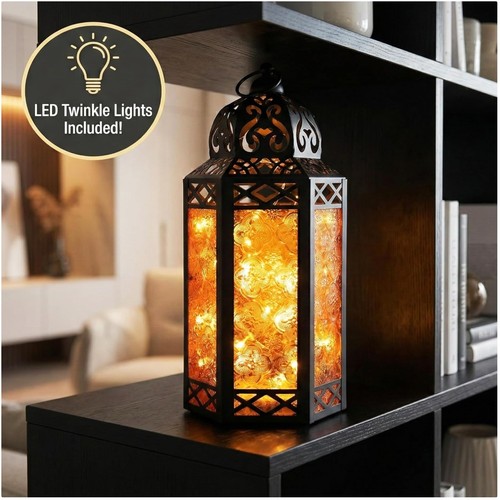 Moroccan candle holder led - candle,