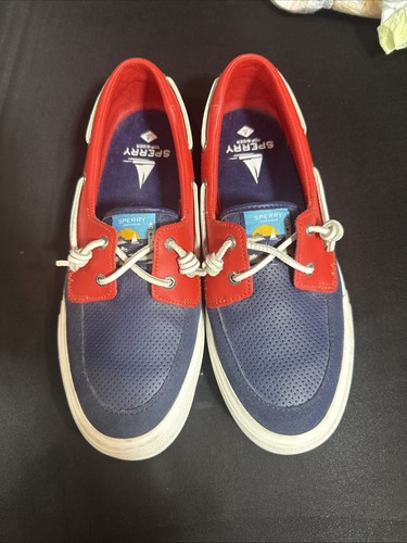 Sperry soletide red white - soletide, red,