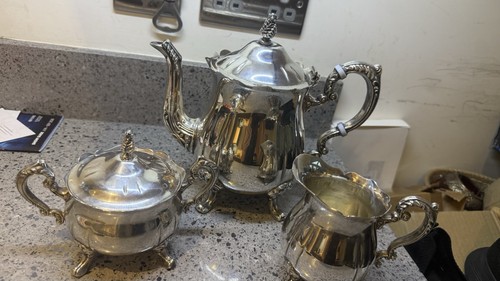 Leonard silver plate piece - plate, 3-piece