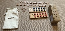 DINORUN Montessori Counting Pegs Wooden Toy With Storage Bag