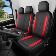 For RENAULT MASTER Luxury ELEGANCE PU Leather Van Seat Covers - Single + Double