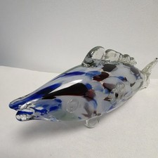 Murano style glass fish 1970s - fish,