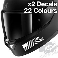 x2 PERSONALISED USA FLAG