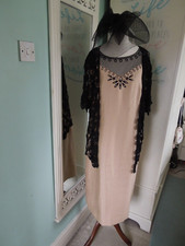 JACQUES VERT DRESS ROMAN SHRUG