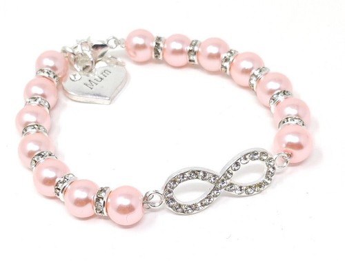Personalised pink infinity mum - pink,