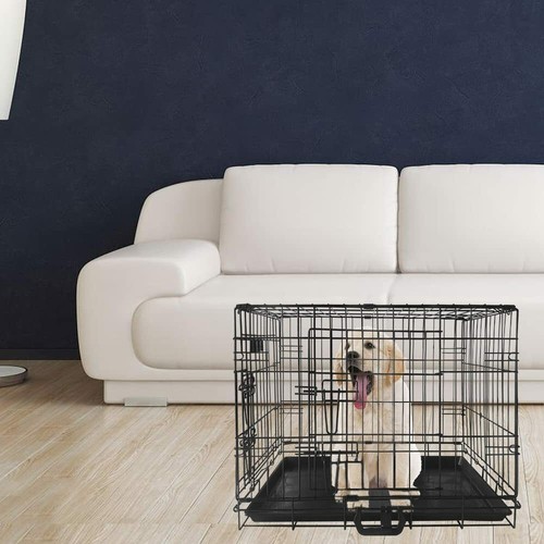 Dog cage heavy duty black - heavy,
