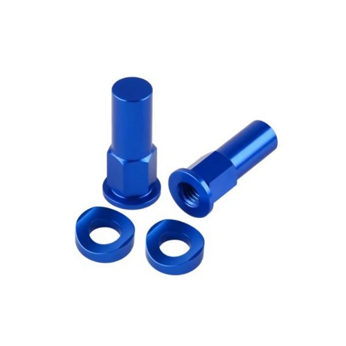 Rim lock nut bolt blue - nut, for
