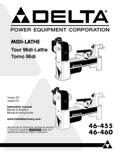 Delta 455 460 midi - delta, midi-lathe
