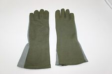 US Army Type Nomex Summer Flyers Gloves GS/FRP-2 Sz 7-11 Sage Green GrayLeather