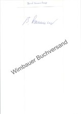 Original autograph Bernd