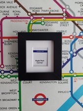 London Underground Station Framed Hyde Park Corner