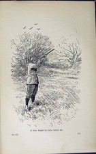 Old Print Ref.819 1889 Art Shooting Charles Lancaster Hunting Sport Birds