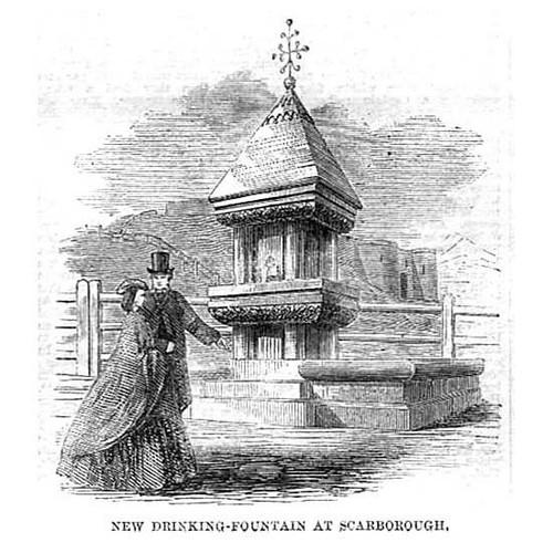 New drinking fountain - fountain, at