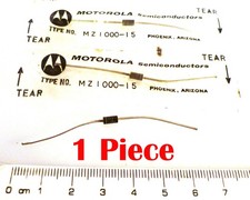 Motorola MZ1000-15 15V 500mW 5% Early/Vintage Zener Diode OMA0074A
