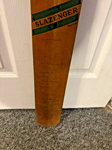 Rare 1970s signed cricket - signed,