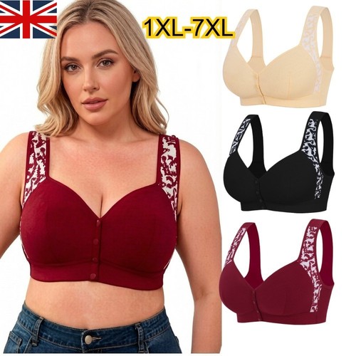 Front fastening push lace - front,