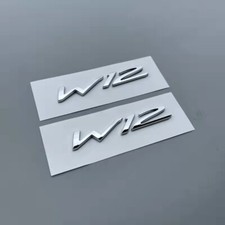 Chrome Bentley W12 Logo