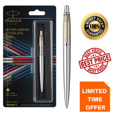   PARKER JOTTER BALLPOINT PEN BLACK BLUE RED SILVER GOLD  Ball Pen UK.