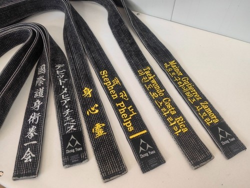 Vintage black belt - belt, karate