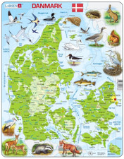 Map denmark danmark - of, with