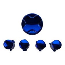 Replacement Chrome Blue Custom ABXY Action Buttons & D-Pad Xbox 360 Controller
