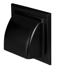 Black External Hooded Wall Air