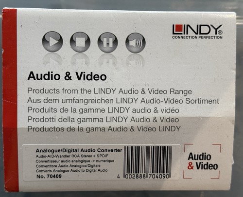 Lindy analogue digital audio - lindy,