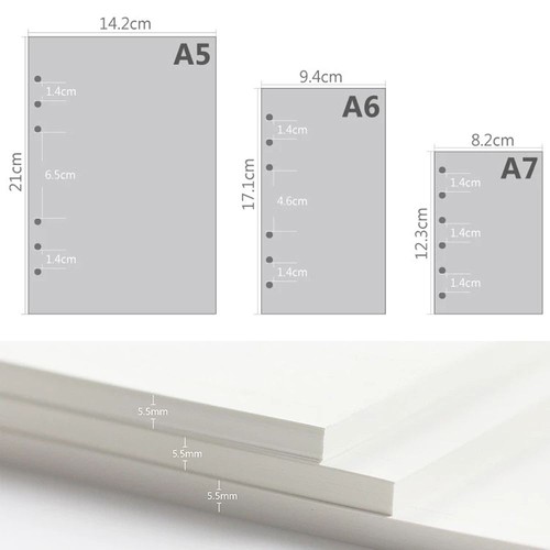 Refill insert lined - a5, a7