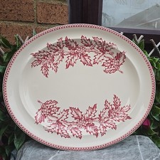 Josiah Wedgwood Williams Sonoma Boughs Of Holly 16½x 13¾" Turkey Serving Platter